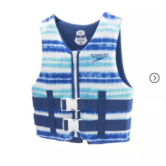 Speedo Youth Life Jacket Vest - Blue Tie-Dye